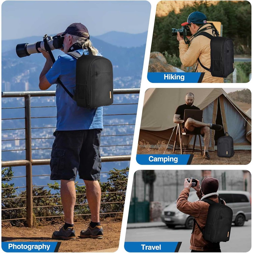Emart Tas Kamera Backpack Camera Bag Waterproof Adjustable - Tr-35