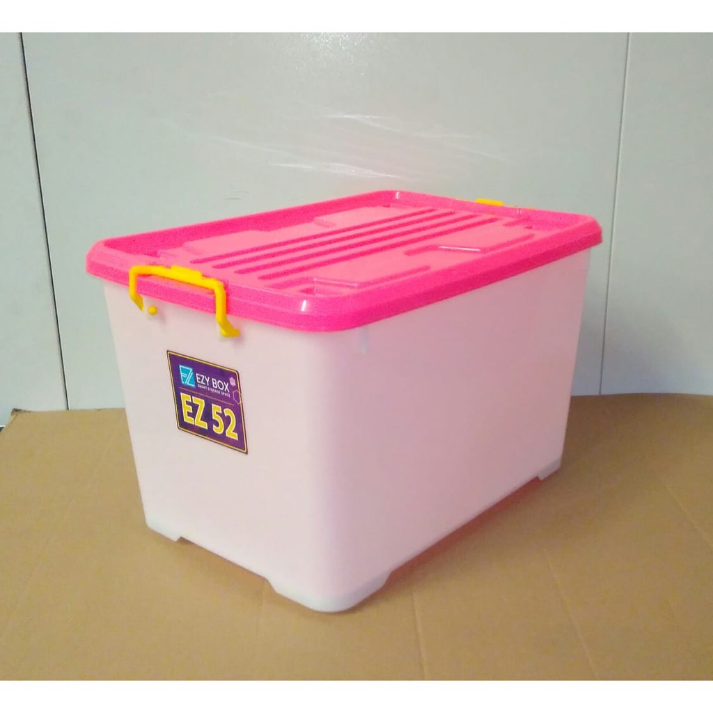 Ezy Box Container Box Plastik 52 Liter Kotak Penyimpanan KONTAINER BOX TEMPAT KOTAK SERBAGUNA