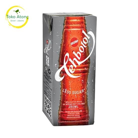 

Teh Botol Sosro Kotak Less Sugar 250 ml (1 karton isi 24 pcs)