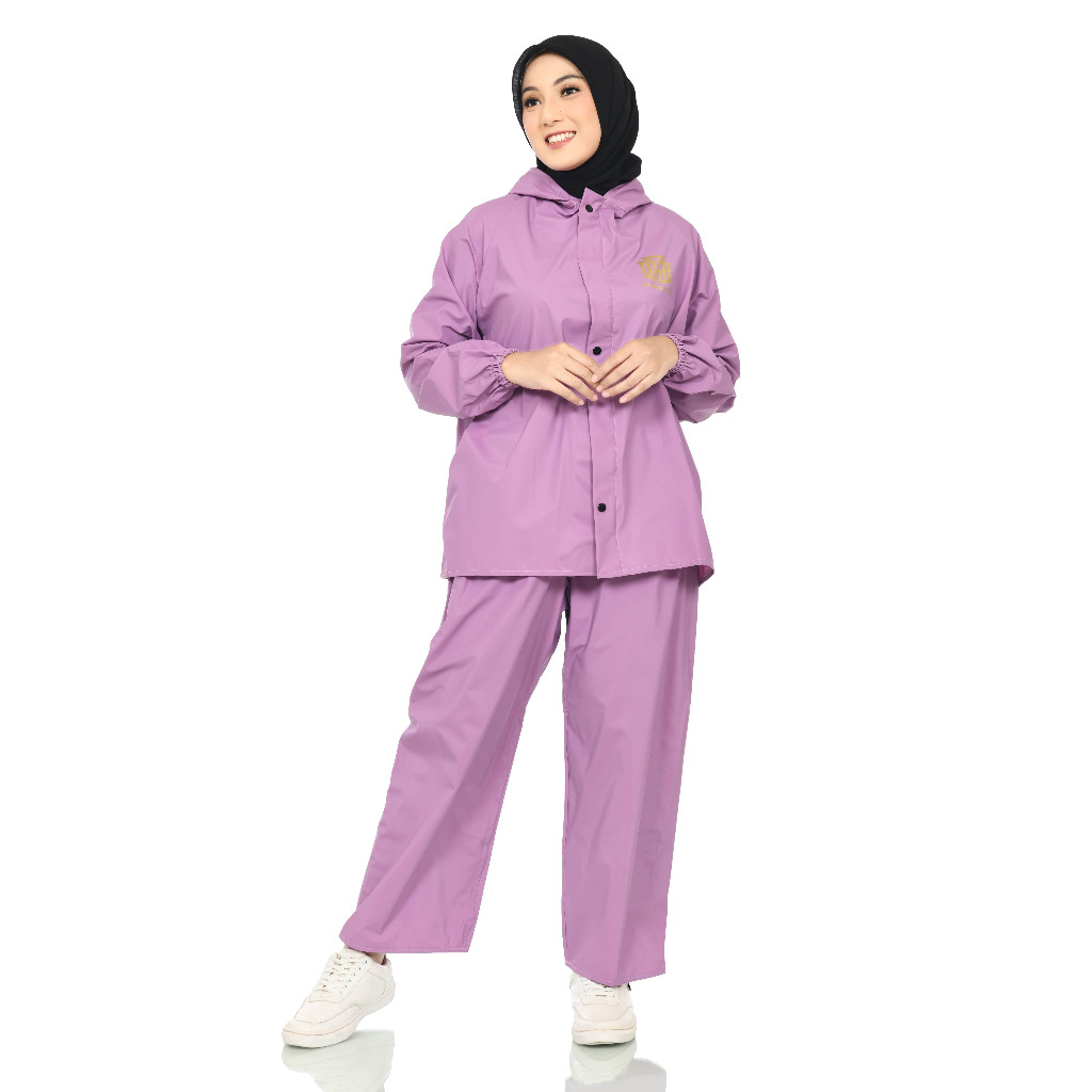 Orenz Jas Hujan Setelan Bahan PVC 0.25 Tebal Lentur Anti Rembes