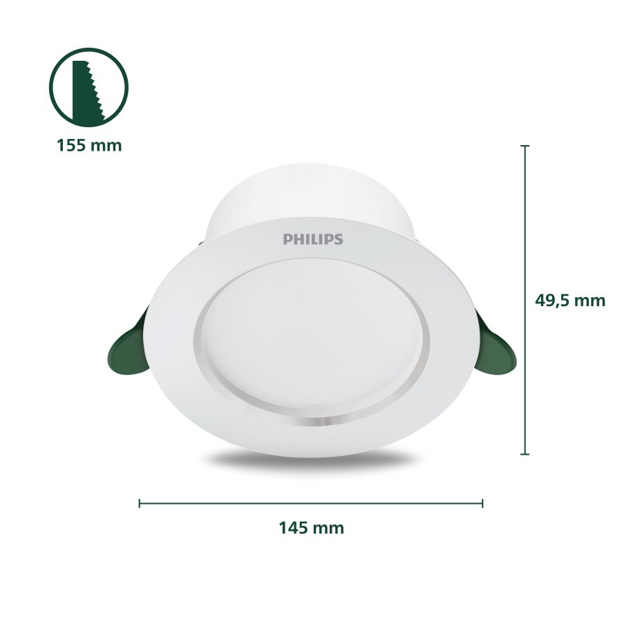 Philips Lampu Downlight Ultra ficient 6.5W 4000K Coolwhite