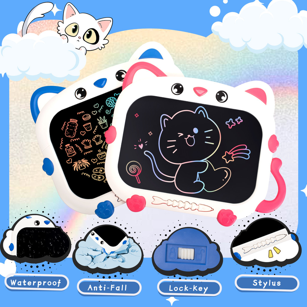 

10Inch Cat Lcd Drawing Board Writing Tablet Digit Magic Blackboard Art Painting Tool Kids Toys Brain