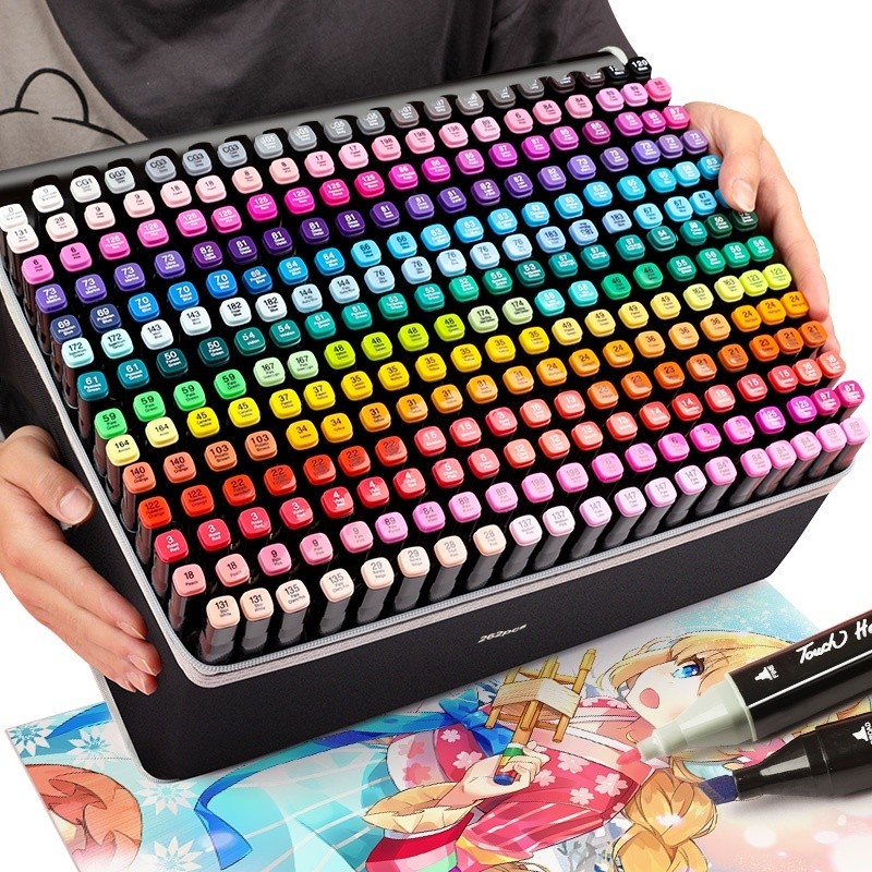 

24-168 Colors Oily Art Marker Pen Set For Draw Double Headed Sketching Oily Tip Based Markers