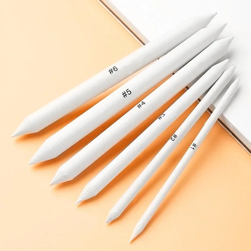 

3/6Pcs/Set New Paper Art Drawing Pencil Stump Sketch Pastel Blending Smudge Tortillon Shadow Dark