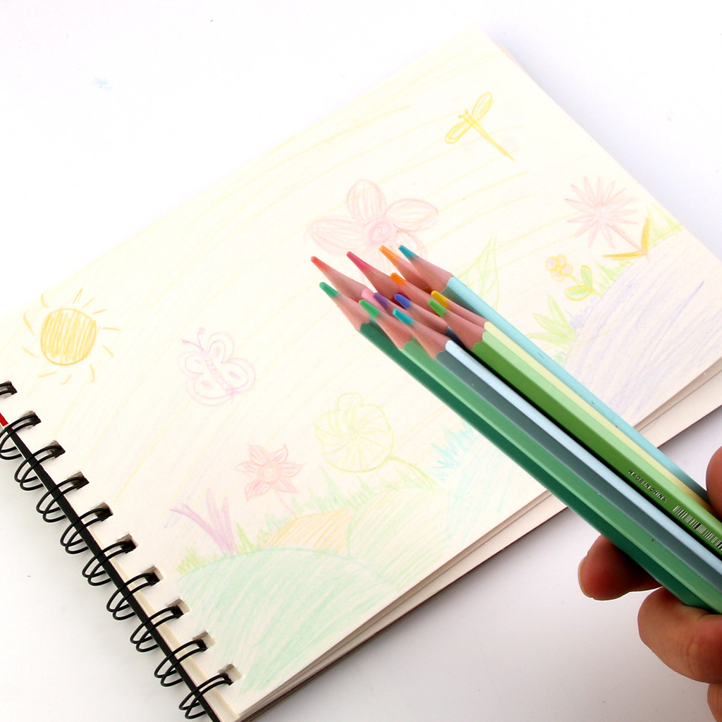 

Motarro 12Pcs Macaron Color Pencils Wooden Pencil Children'S Drawing Pencil School Office Writing