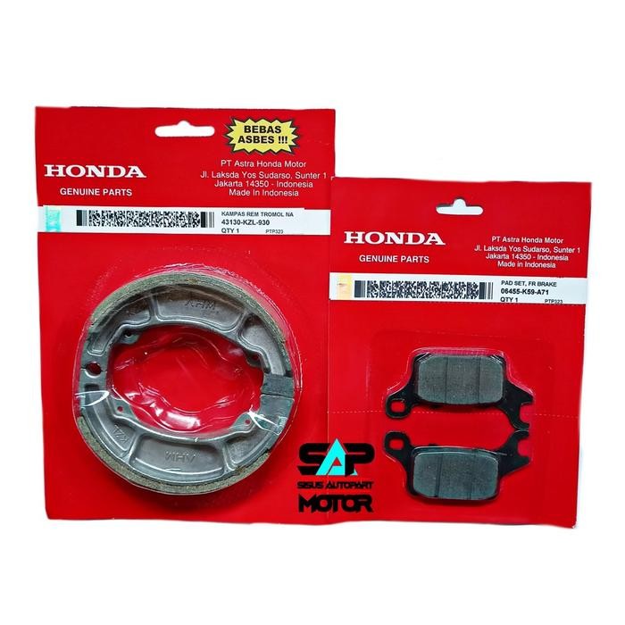 KAMPAS REM VARIO 150 NEW GENIO VARIO 160 CBS / KAMPAS REM SET DEPAN BELAKANG VARIO 150 LED NEW VARIO