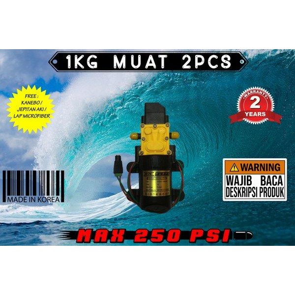 DINAMO POMPA AIR DC 12V 250 Psi TEKANAN TINGGI UNTUK STEAM CUCI MOBIL