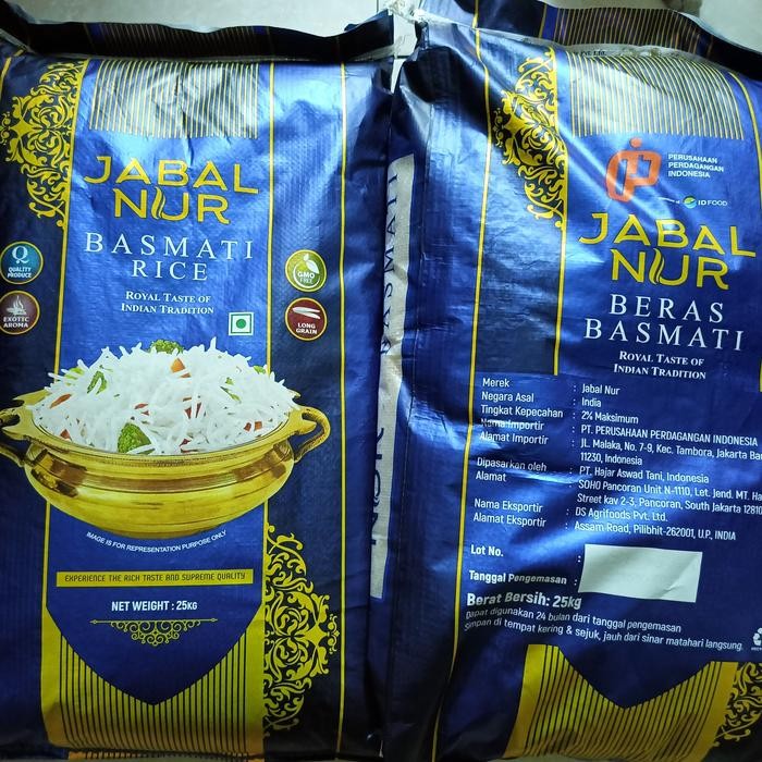 

BERAS BASMATI JABAL NUR CREAMY SELLA 1121 KEMASAN 4KG REPACK