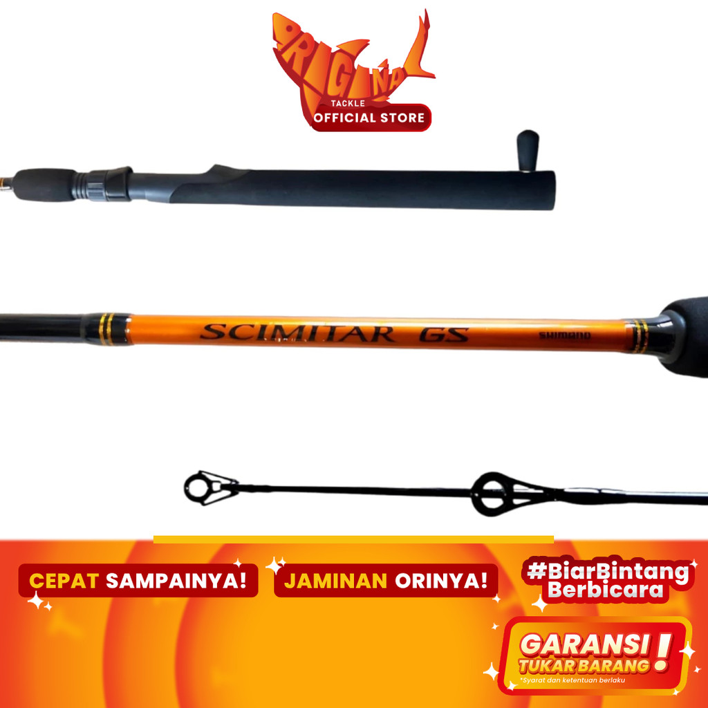 Joran Pancing Spinning Shimano Scimitar GS Carbon 180cm 612lb