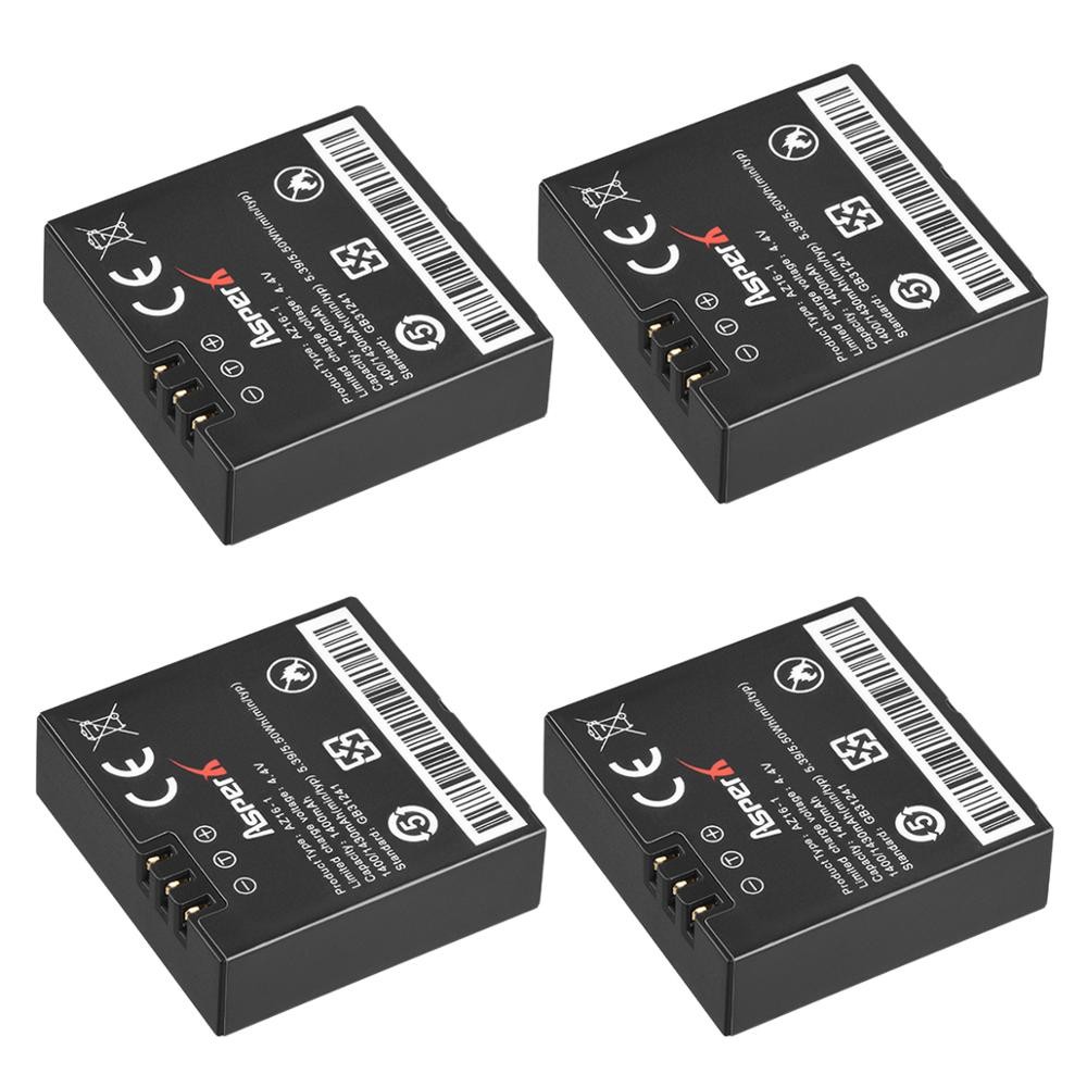 1400mAh AZ16-1 AZ16 1 Bateria AZ16-2 AZ16 2 Battery for  Yi 4K, Yi 4K+, Yi Lite, YI 360 VR Action Ca