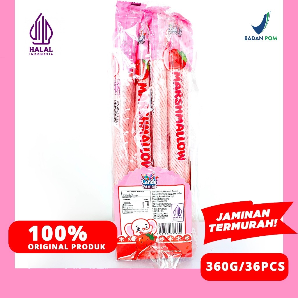 

MARSHMALLOW PANJANG CANDY CREATION 360 GRAM HALAL