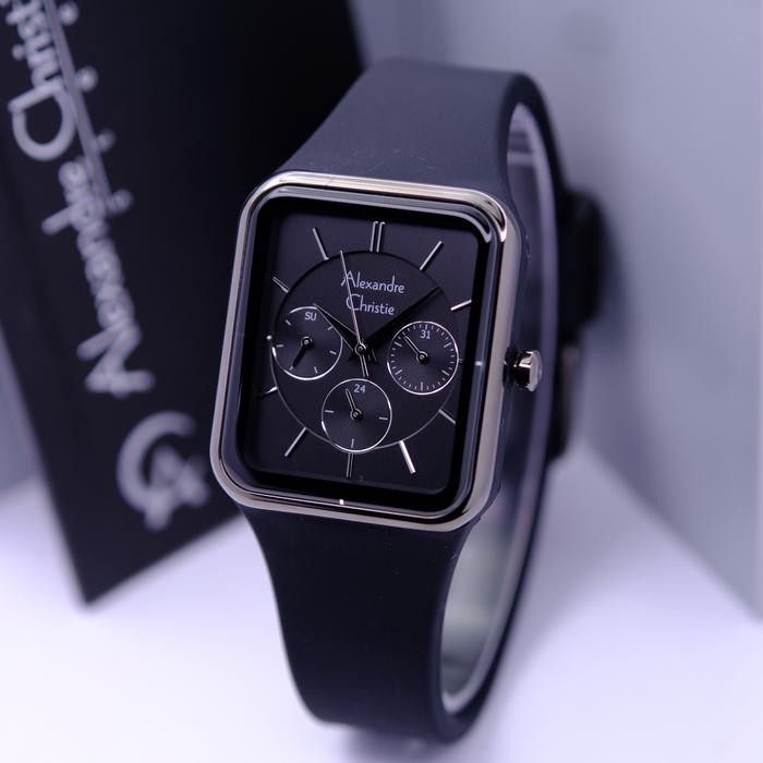 Femmora- Alexandre Christie Ac 2744 Full Black Wanita. Original