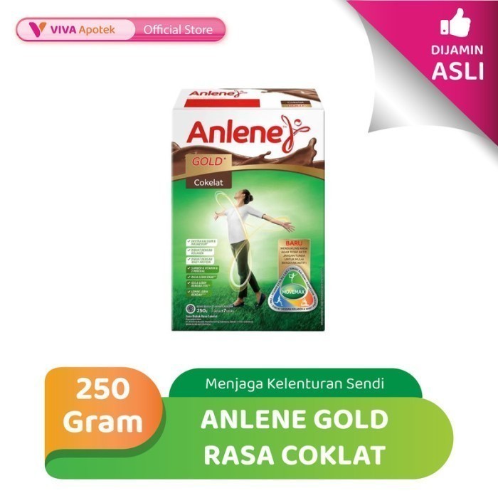 

ANLENE GOLD SUSU PENAMBAH NUTRISI TULANG RASA COKLAT (250 GRAM) BEST SELLER