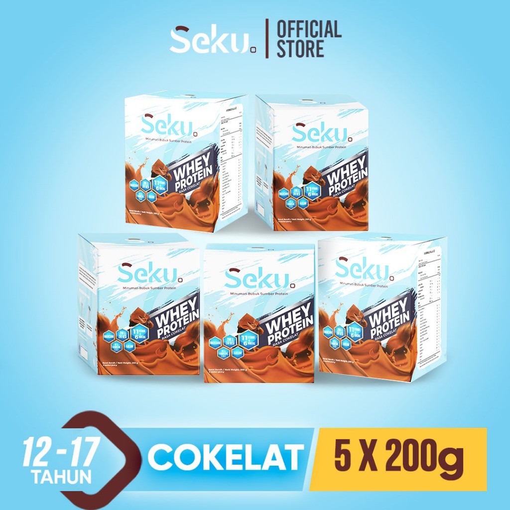 

SEKU - PAKET HEMAT 5 BOX SUSU SEKU 40GR 1 BOX FREE SHAKER TERLARIS