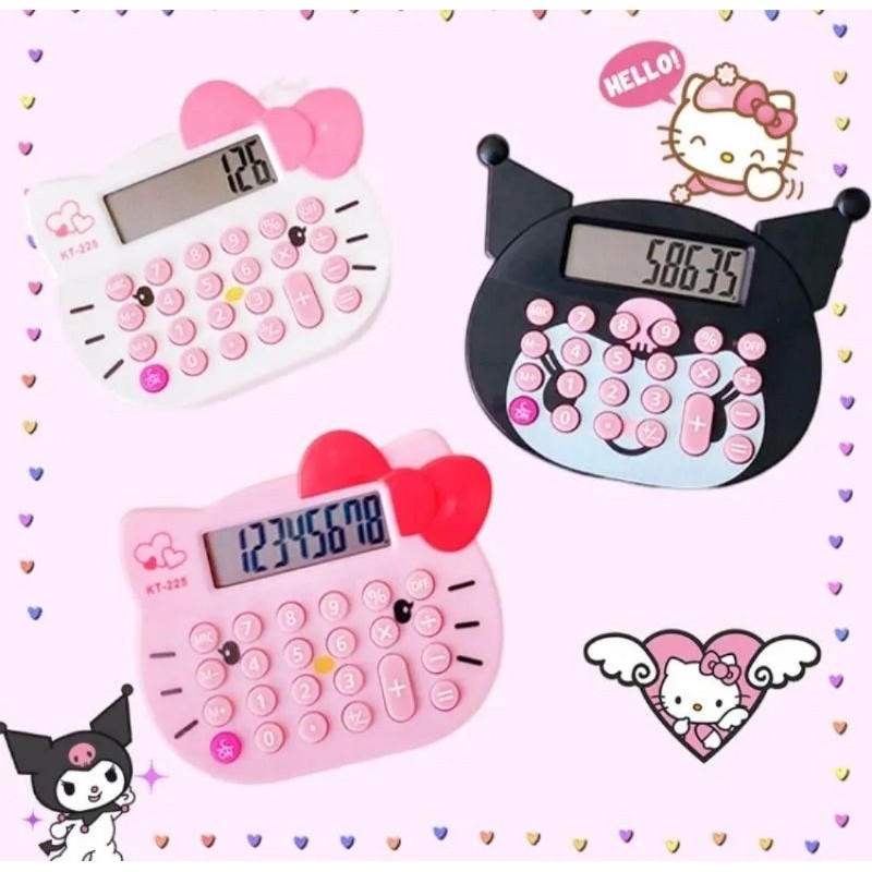 

[READY] Lovely- Kalkulator Cinnamoroll Kuromi Sanrio 8 digit