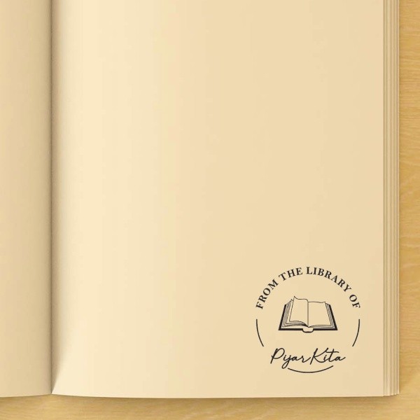 

[READY] C-6 CUSTOM NAMA BOOK STAMP / STEMPEL BUKU NOVEL AESTHETIC PIJARKITA