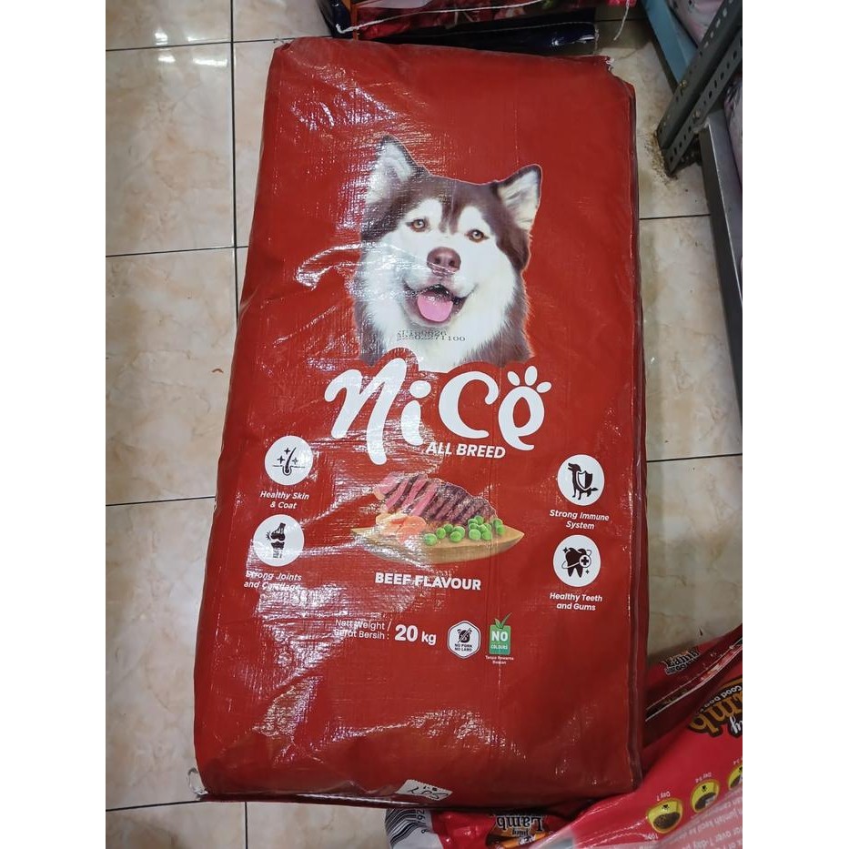 KHUSUS GOJEK Makanan Anjing Nice Dog 20kg NiceDog 20 kg / Dog Food