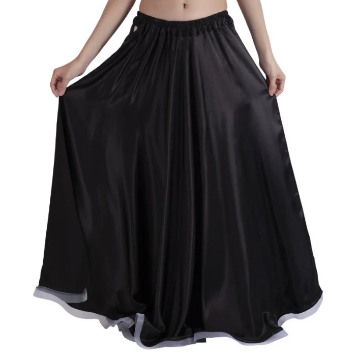 540 Degrees Women Belly Dance Clothes Full Circle Maxi Skirt Side