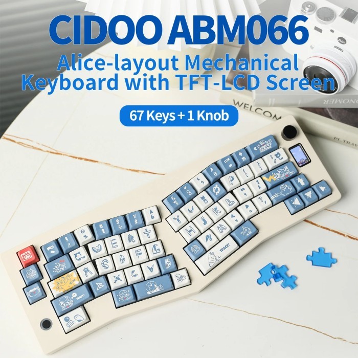 CIDOO ABM066 Alice-layout VIA-programmable Hot Swappable