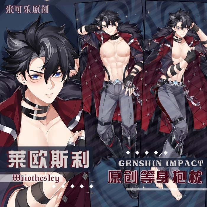 Anime Genshin Impact Girl Wriothesley Double-sided Dakimakura Hugging