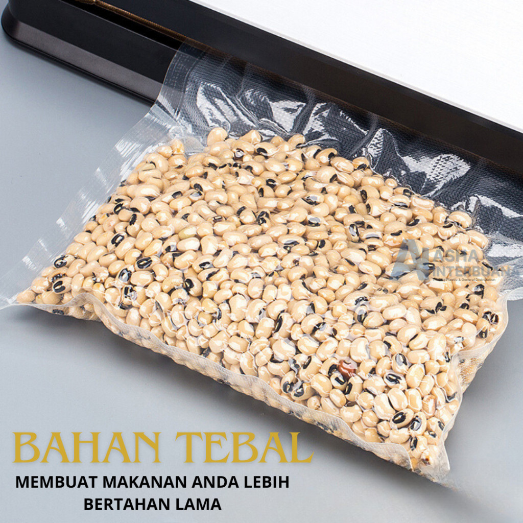 Baru Asha Plastik Vacuum Makanan Embossed Plastik Vacum Plastic Vakum Makanan Frozen