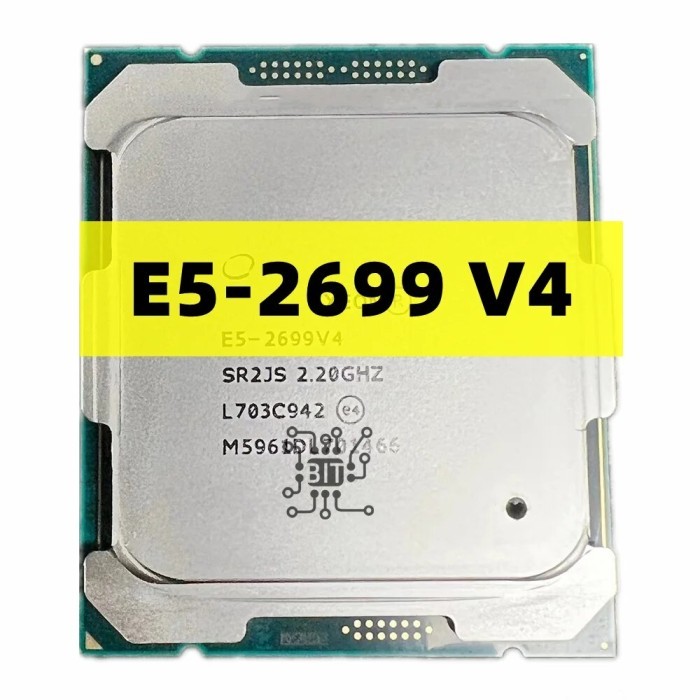 Xeon CPU E5-2699V4 2.20GHz 22-Cores 55M LGA2011-3 E5-2699 V4
