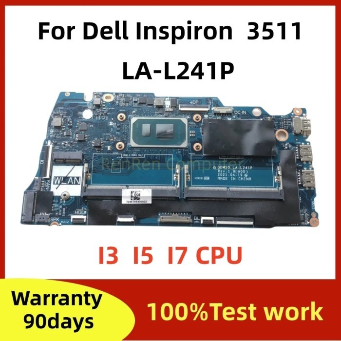 GDM50 LA-L241P For Dell Inspiron 15 3511 Vostro 15 3510 Laptop