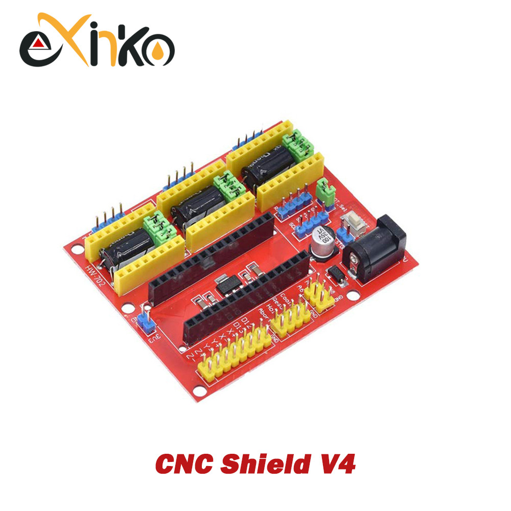 IMPORT CNC SHIELD V4 CNC SHIELD V3 ENGRAVING MACHINE 3D PRINTE+ 4PCS DRV8825 OR A4988 DRIVER