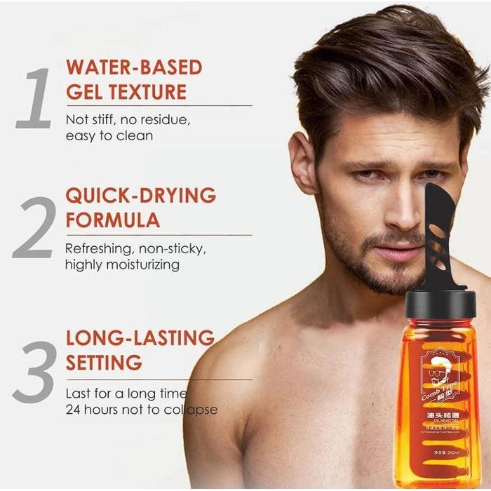 Gel rambut sisir Minyak rambut Hair styling pria minyak rambut Hair pomade oil tahan lama tidak