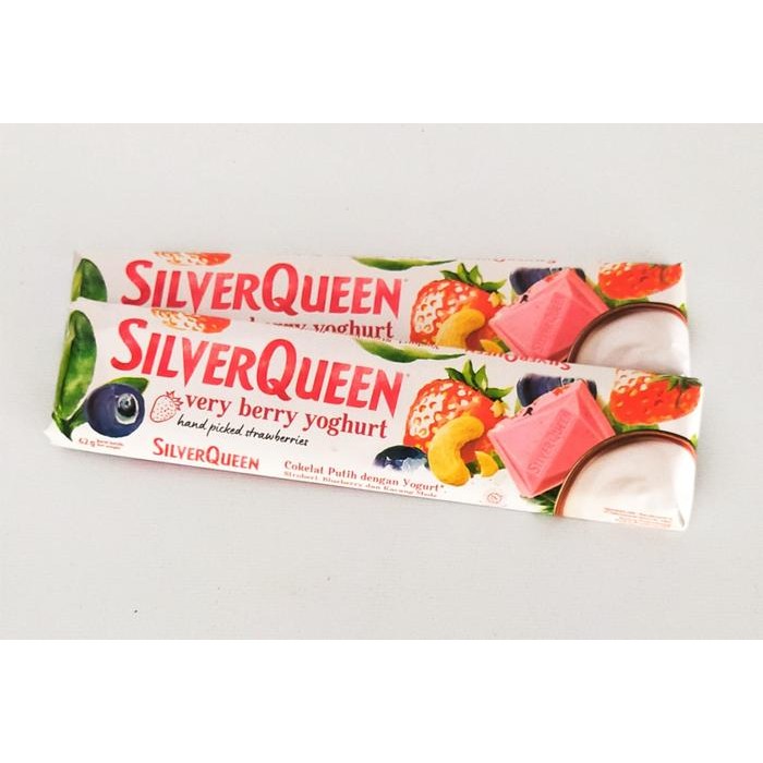 

1 kotak 10 batang Silverqueen Almond,Dark,Mede,Verry Berry,Crispy rice Terlaris