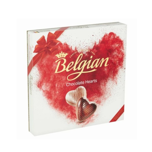 

THE BELGIAN CHOCO GIFT BOX HEARTS 200 GRAM Terlaris
