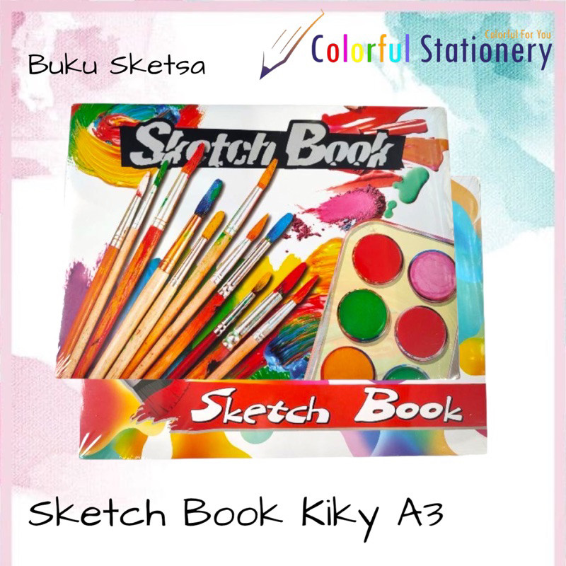

[READY] Sketch Book A3 / Buku Sketsa A3 Kiky (50 Lembar)