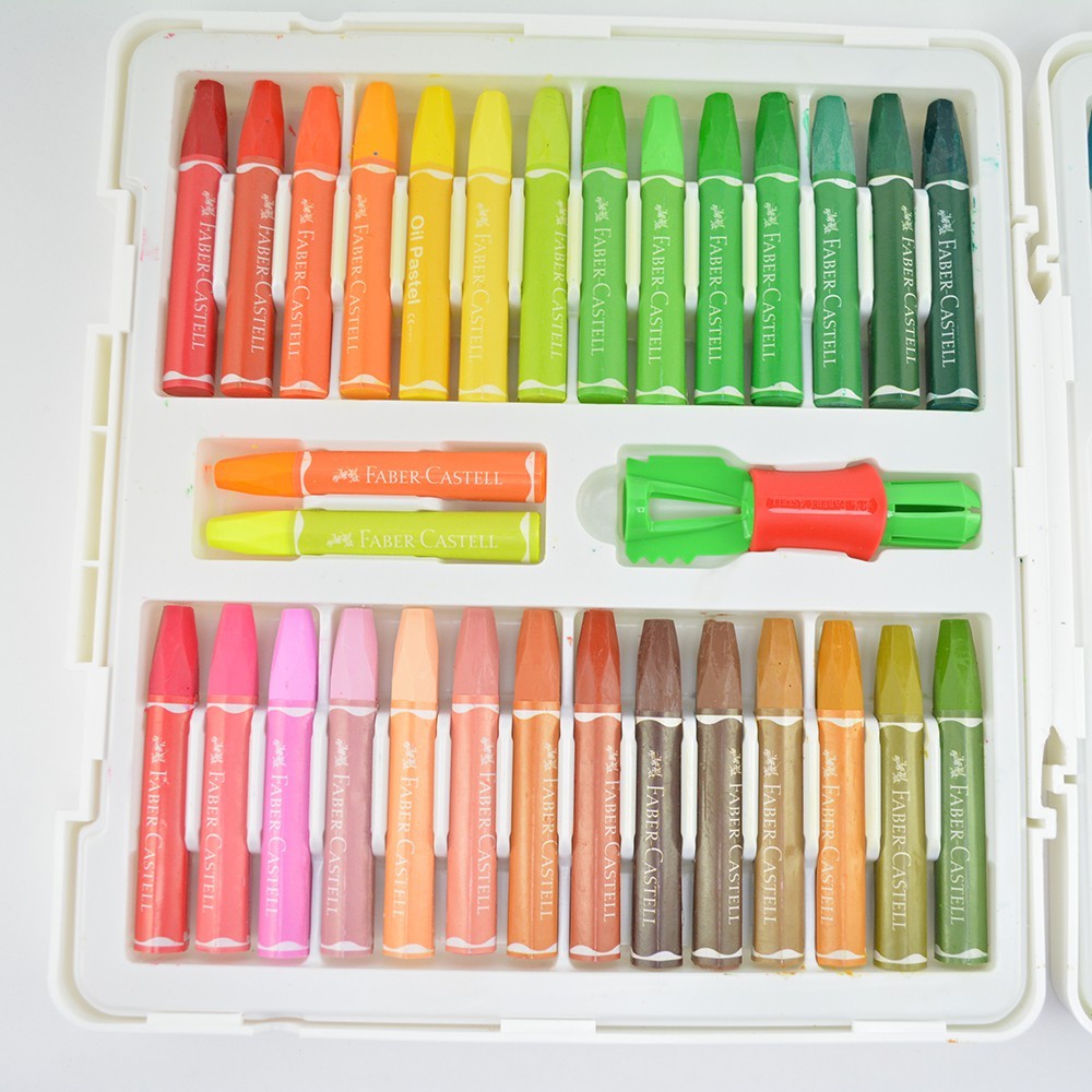 

[READY] Crayon Faber Castell Hexagonal Oil Pastel 60 Warna / Free Perpect Drawing Tools