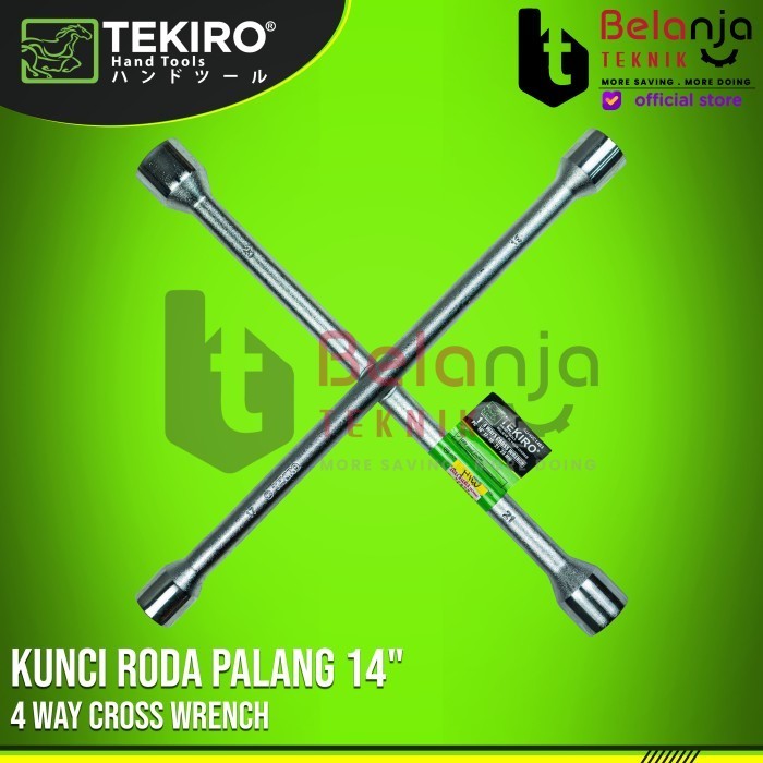 Rakitan- TEKIRO Kunci Roda Palang 14" Inch Ban Mobil 4 Way Cross Wranch Tekiro