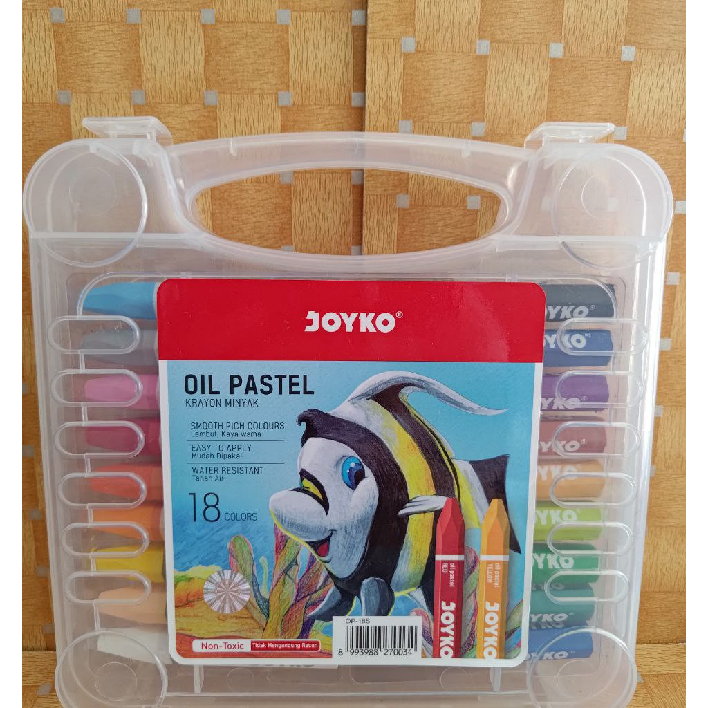 

[READY] Krayon Joyko 18 Warna / Oil Pastel Joyko/ Crayon Joyko OP-18S