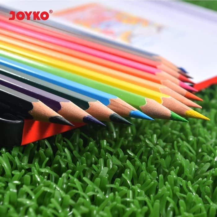 

[READY] Pensil Warna Kaleng Persegi 12 Warna JOYKO CP-12TC