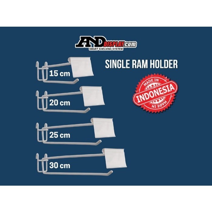 

JH8 SINGLE RAM HOLDER 15CM / PER 10 PCS + LABEL HARGA 6CM CANTOLAN GANTUNGAN 15 CM PRICE TAG 6 X 4