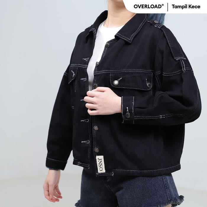 Jaket Crop Oversize Pocket B White