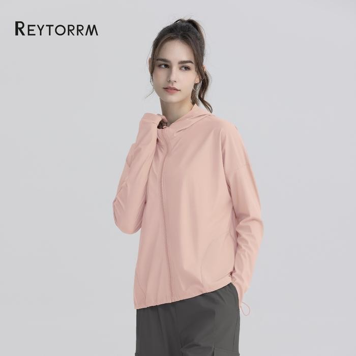 Reytorrm Jaket Olahraga Wanita Sports Jaket Hoodie Anti Uv Upf50+