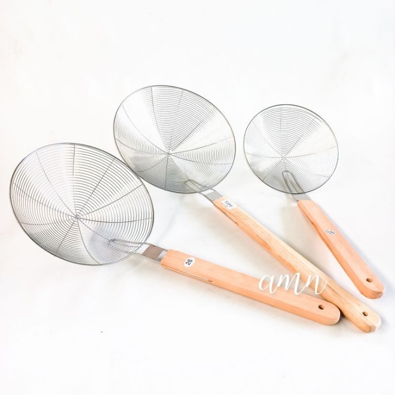 Saringan Plastik Mpasi Penggorengan Teh Estetik Stainless Z9L9 Gorengan Minyak Goreng Besar Santan M