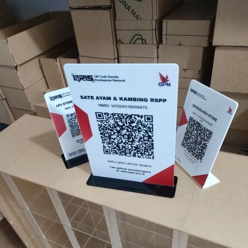 

JH8 custom Qris murah ukuran A5