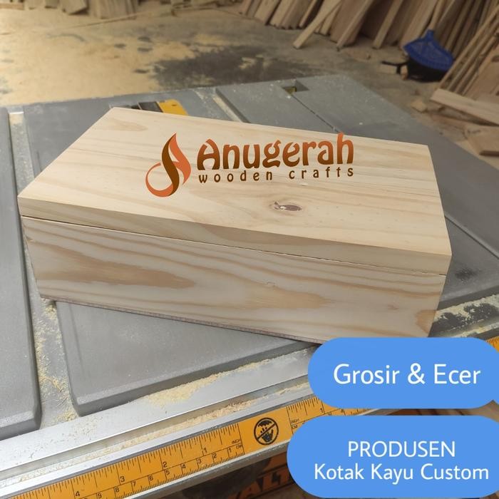 KOTAK KAYU CUSTOM, Anugerah Wooden Craft Tutup Kayu Engsel