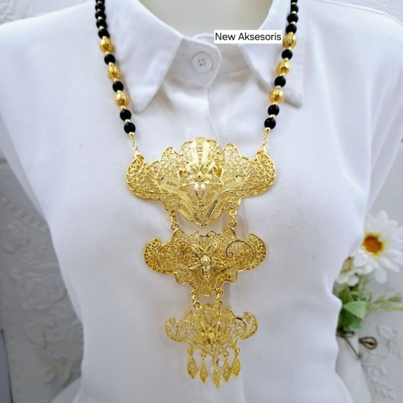 Kalung Bros kebaya Kutubaru Susun Jurai Aksesoris Fashion Pin Hijab