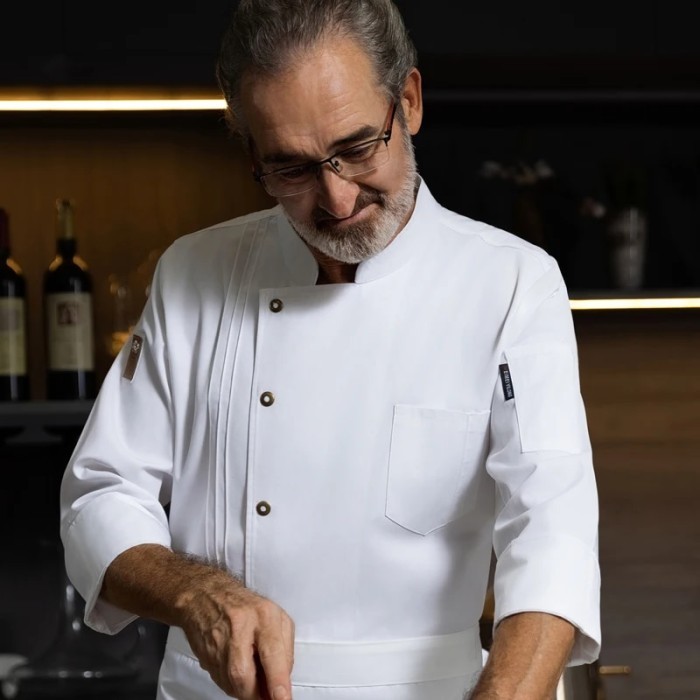 Senior Chef's uniform Jacket Chef workwear long sleeved chef