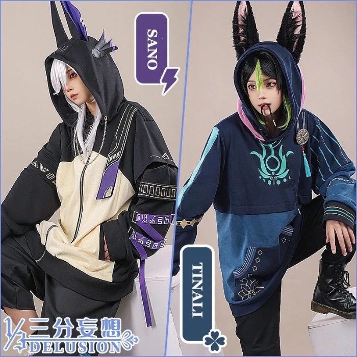 Tighnari/Cyno Hoodies Cosplay Game Genshin Impact Full Set Tighnari