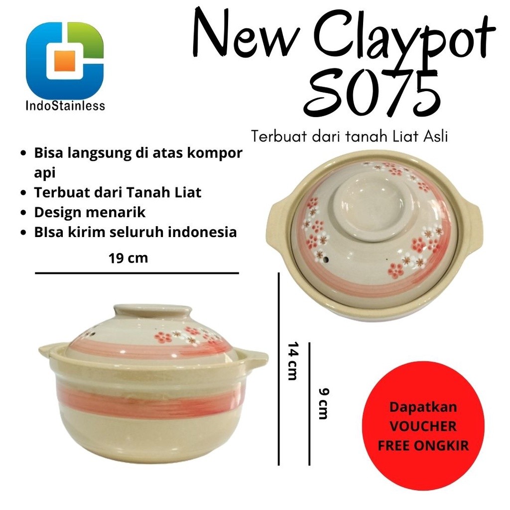 CLAYPOT MASAK / PANCI TANAH LIAT/CLAYPOT SAPO CEPER