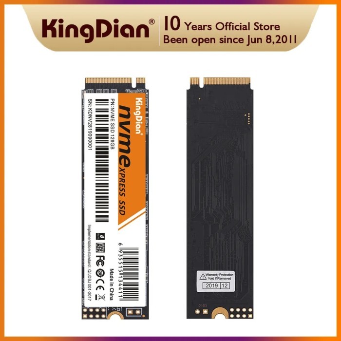 KingDian SSD 128GB 256GB 512GB 1TB 2TB M.2 2280 NVMe Interface