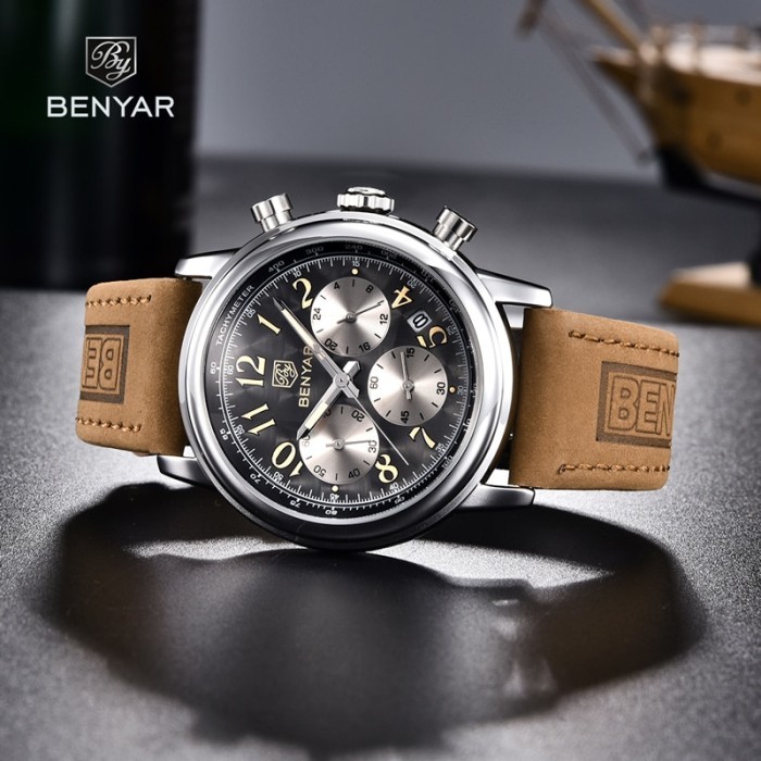 2023 New BENYAR Mens Watches Quartz Watch For Men Top Brand Luxury