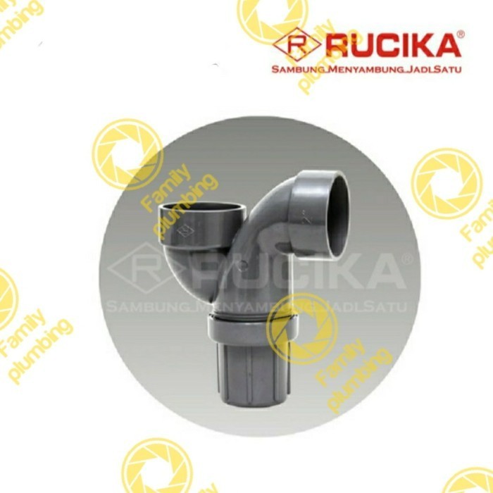 (Expert) V TRAP P-TRAP APUR PVC 75mm 3" INCH RUCIKA D TIPIS JIS BUANGAN