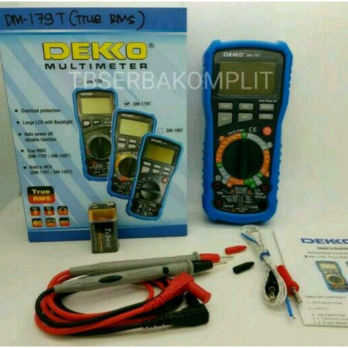 Paling Berkualitas Alat Ukur Dm-179T Dm 179 T Dekko Kapasitor Resistor Transistor Hfe